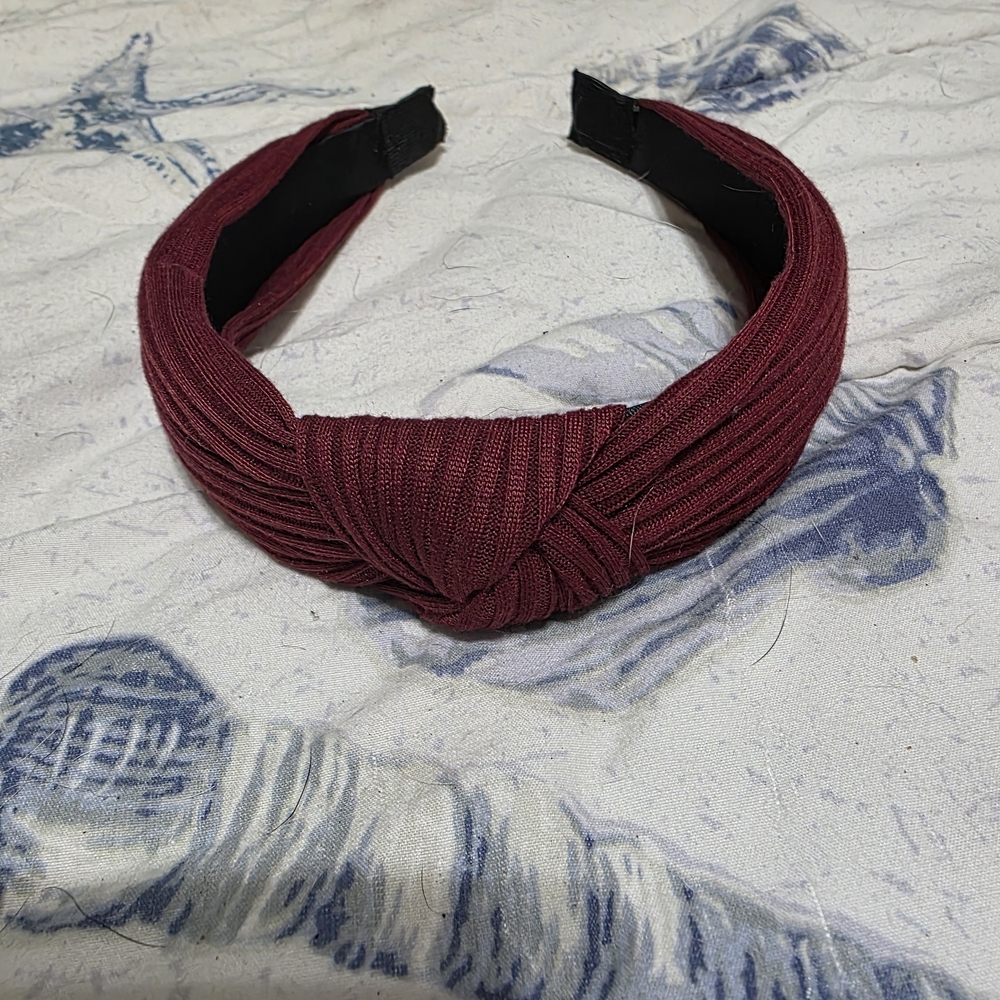 Elegant Burgundy Headband
